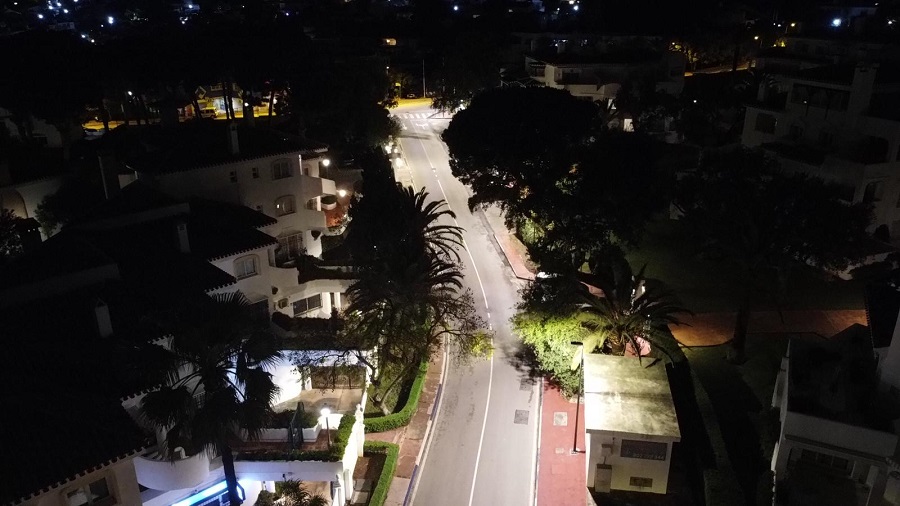 CALLE ALCORNOQUE LAS CHAPAS NUEVO ALUMBRADO 17 ABRIL 21 1