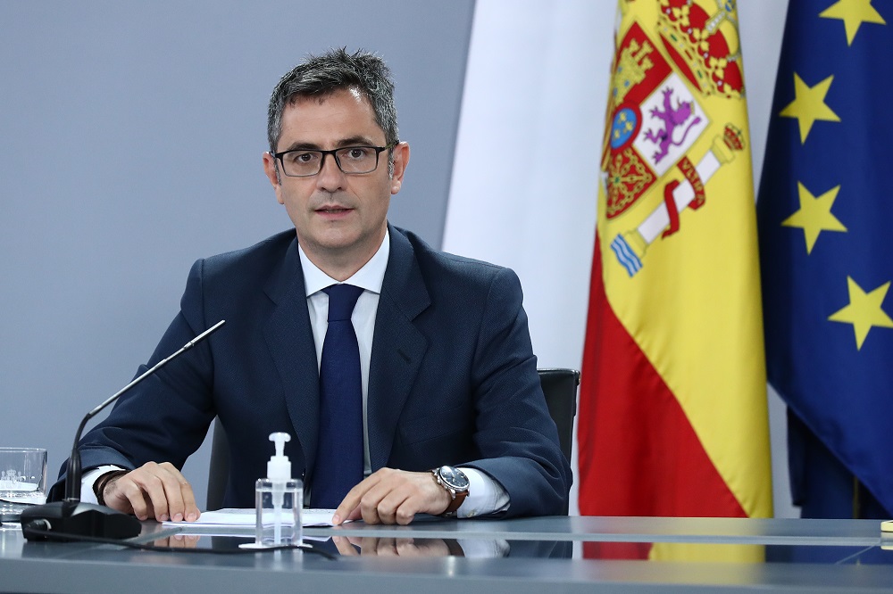 FÉLIX BOLAÑOS MINISTRO PRESIDENCIA 31 AGOSTO 21