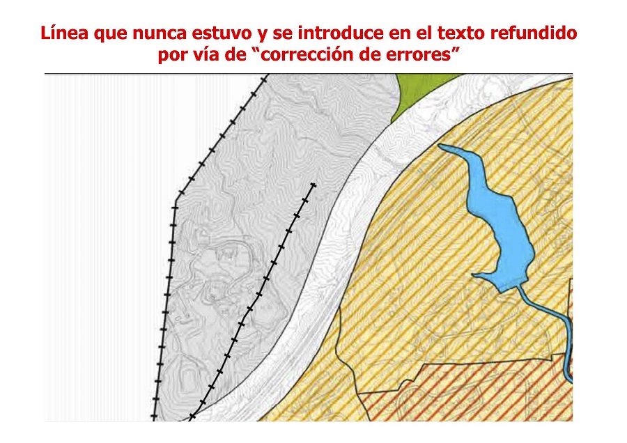 Innovación por vía de corrección de errores deslinde