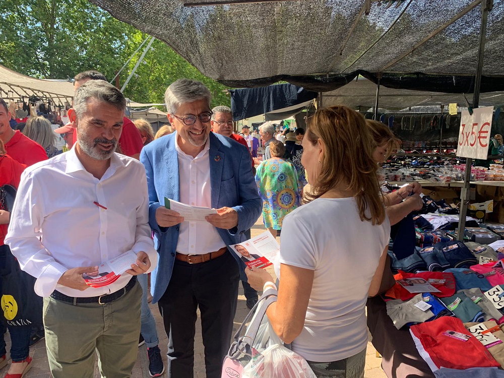 JOSELE AGUILAR JOSÉ BERNAL MERCADILLO LAS ALBARIZAS PSOE 30 MAYO 22