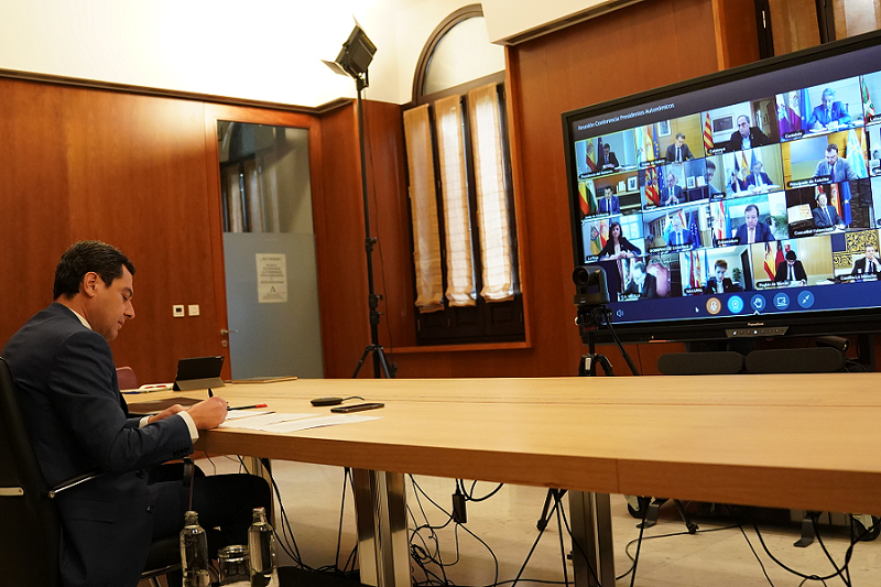 JUAN MANUEL MORENO VIDEOCONFERENCIA CORONAVIRUS 05 ABRIL 20