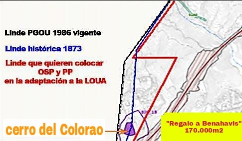 Linde PGOU 86 linde histórica y oficial y linde que quieren colar PPOSP