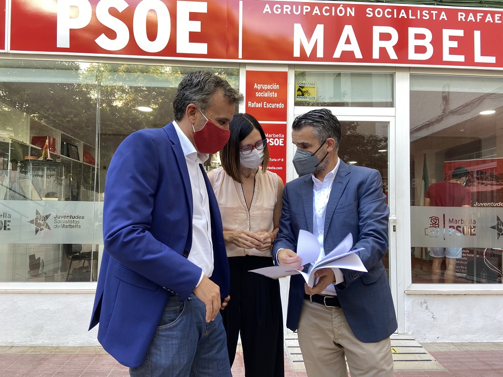 NACHO LÓPEZ JOSÉ BERNAL E ISABEL GARCÍA PSOE 01 JULIO 21 1