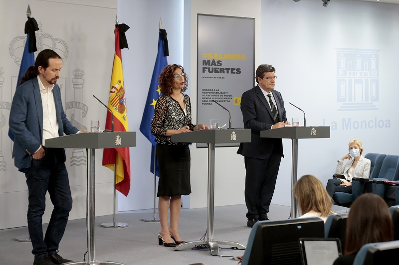PABLO IGLESIAS MARÍA JESÚS MONTERO JOSÉ LUIS ESCRIVÁ 29 MAYO 20 3