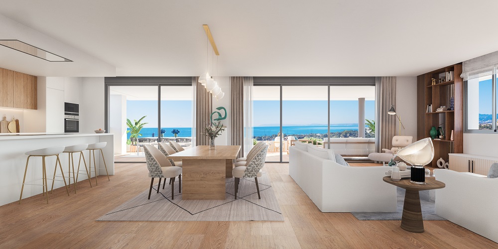 Salon comedor de las viviendas de Sunshine