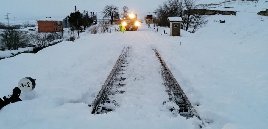 TORMENTA FILOMENA TRENES 09 ENERO 21