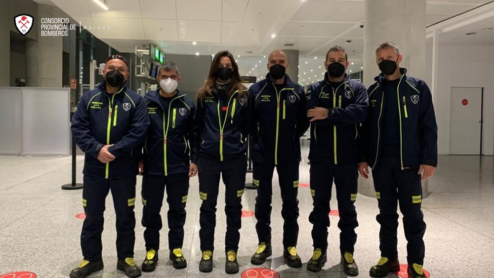 equipo trasladado a la palma