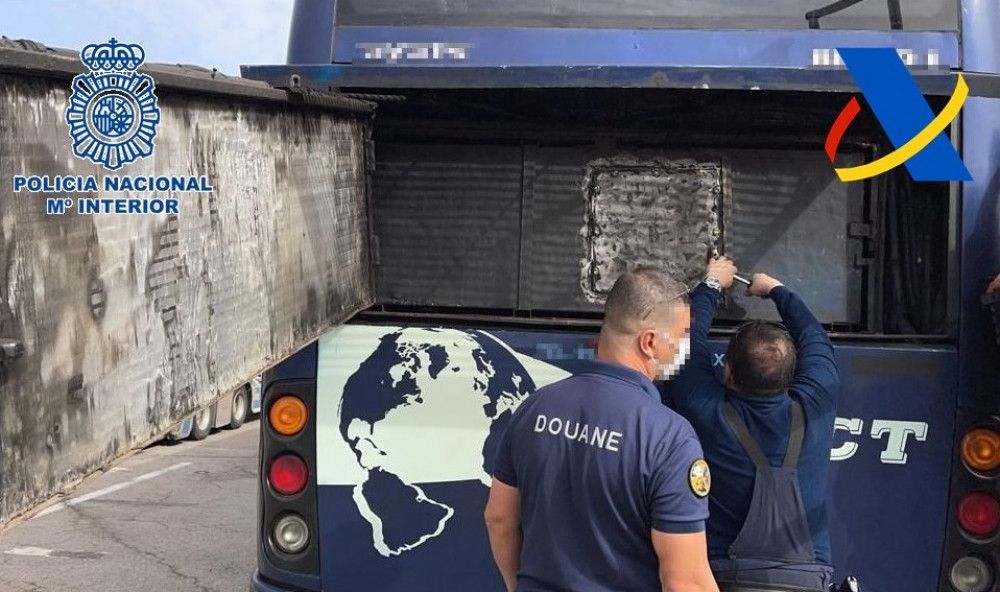 Desmantelada en Málaga una organización criminal dedicada al tráfico internacional de sustancias estupefacientes en autobuses