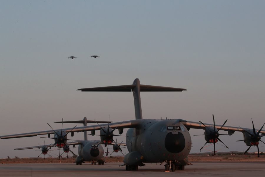 Aterrizan en Zaragoza los dos últimos A400M procedentes de Kabul