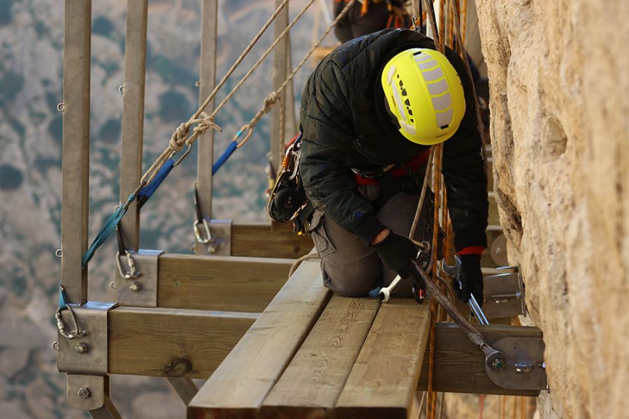 El Caminito del Rey recupera mañana su recorrido habitual tras repararse los daños por los desprendimientos