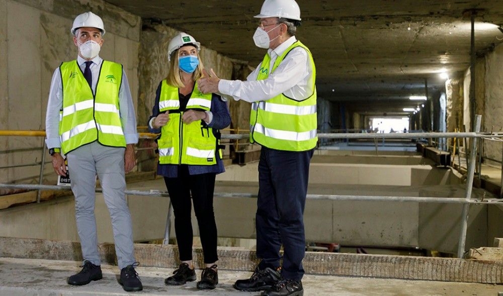 El avance en la obra del Metro de Málaga permitirá recuperar la Avenida en la segunda quincena de julio