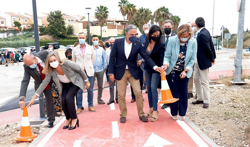 Inaugurado el nuevo camino ciclopeatonal de la travesía de Cártama