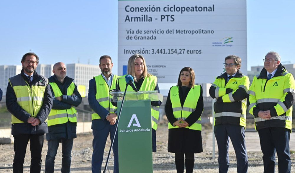 La Junta comienza las obras de la conexión ciclopeatonal entre Armilla y el PTS en Granada