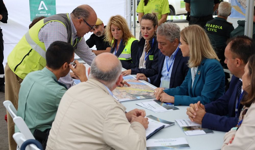 La Junta realiza un simulacro de emergencias en Palos de la Frontera englobado en el ejercicio regional RespuestA22