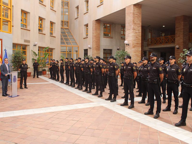 Son 152 los agentes en prácticas que se han incorporado hoy a la Policía Nacional en la provincia de Málaga