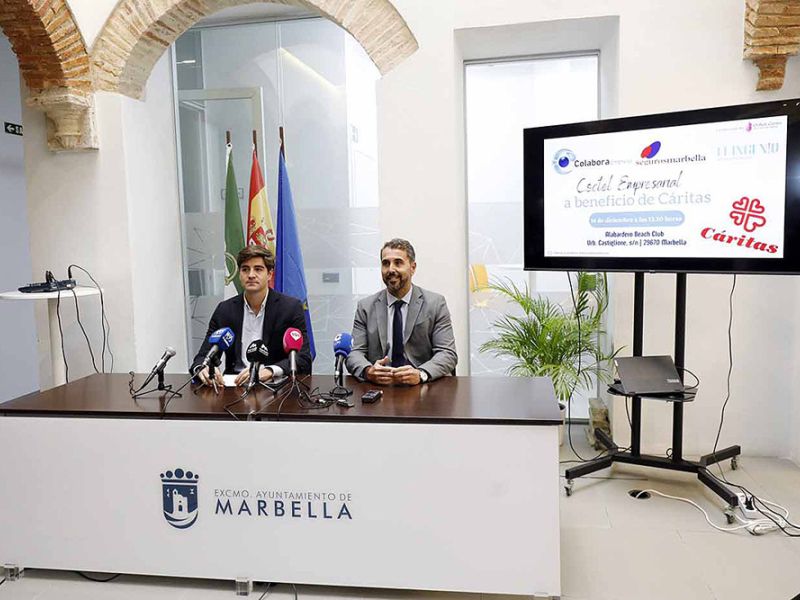 El Ayuntamiento respalda la celebración de un cóctel empresarial a beneficio de Cáritas, que tendrá lugar el próximo 14 de de diciembre en Alabardero Beach Club