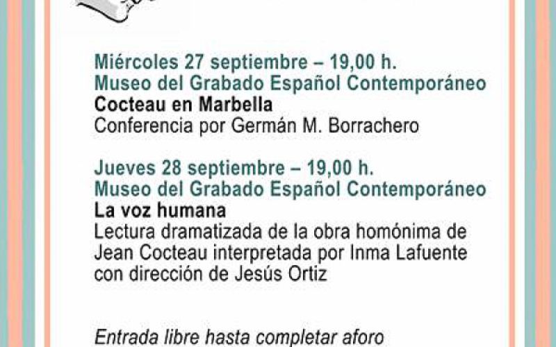 El Museo del Grabado albergará esta tarde el inicio del ciclo-homenaje a Jean Cocteau con una conferencia sobre la presencia del artista francés en la ciudad