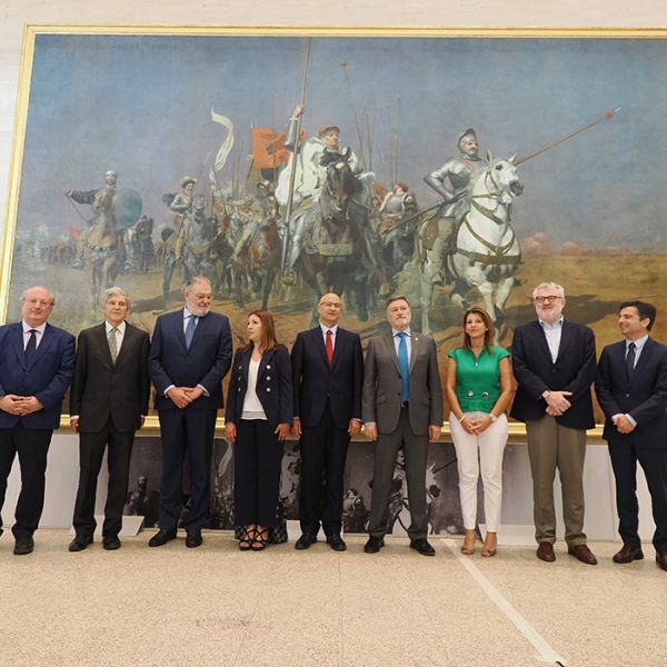El cuadro de Juan Planella, Los comuneros de Castilla, ya se expone en las Cortes de Castilla y León