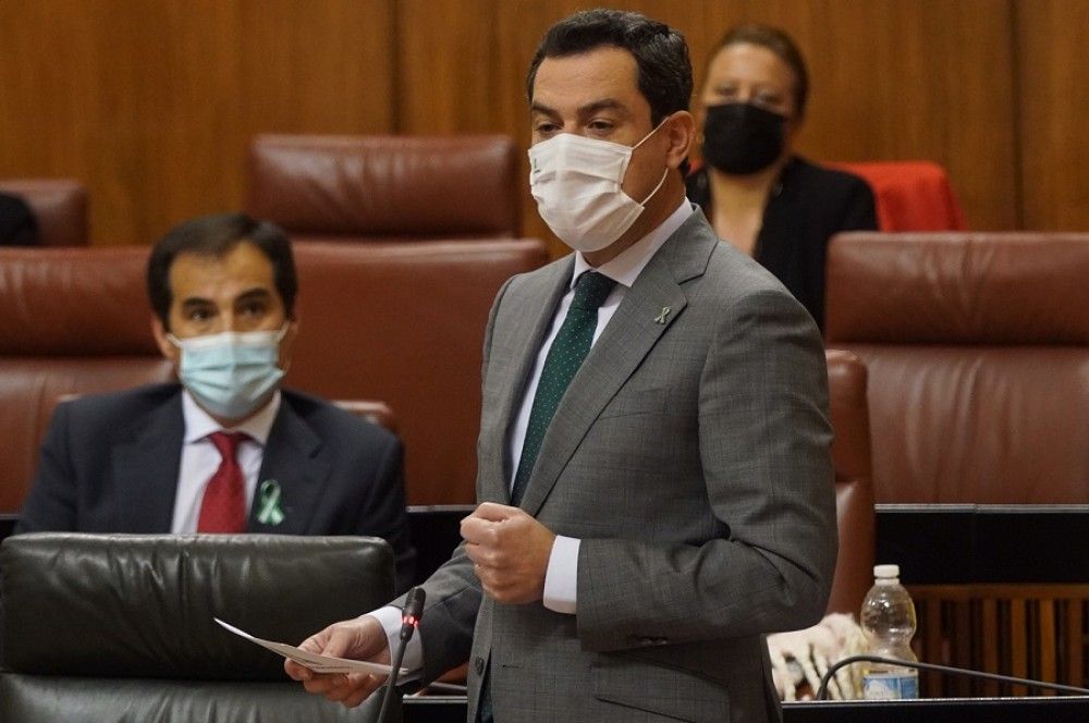 El presidente andaluz califica de "titular en el aire" los 11.000 millones de euros en ayudas anunciados ayer por Pedro Sánchez