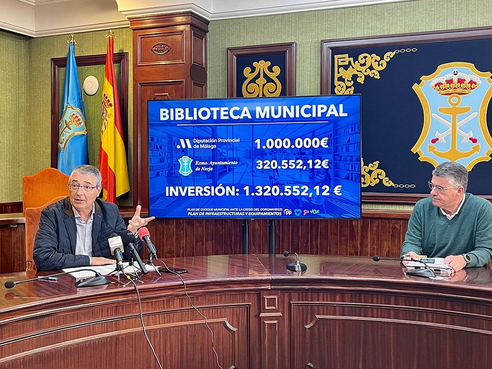 La Diputación invertirá un millón de euros en la nueva biblioteca de Nerja, que se construirá en pleno casco histórico