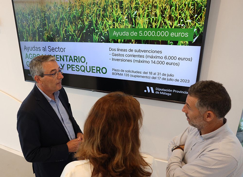 La Diputación recibe 2.000 solicitudes de agricultores, ganaderos y pescadores para optar al plan de ayudas por cinco millones de euros