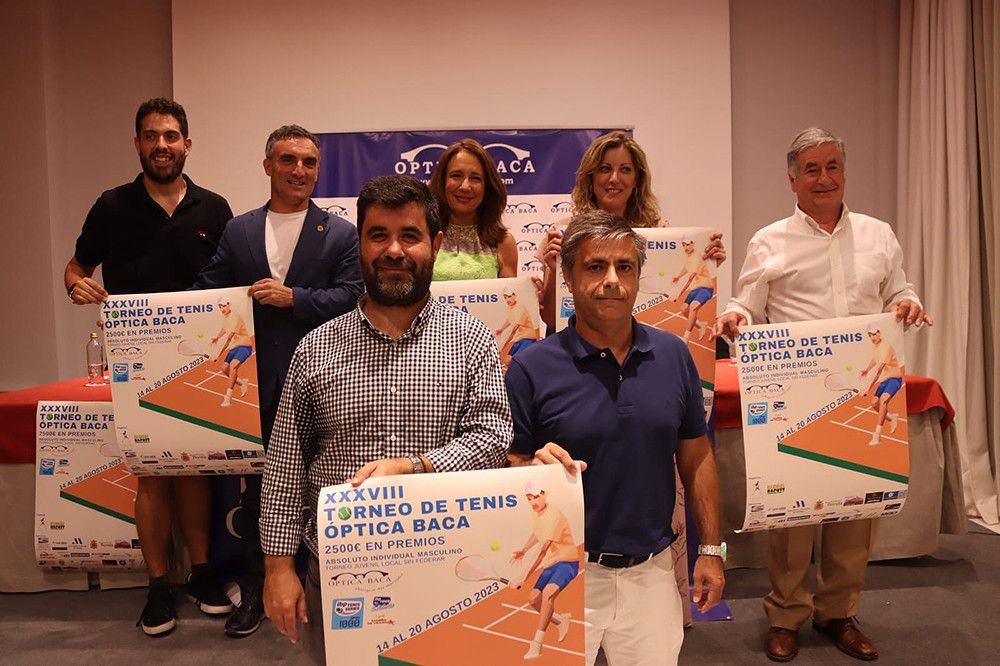 La 38ª edición del torneo de tenis Óptica Baca’ de Ronda se celebrará entre el 14 y el 20 de agosto