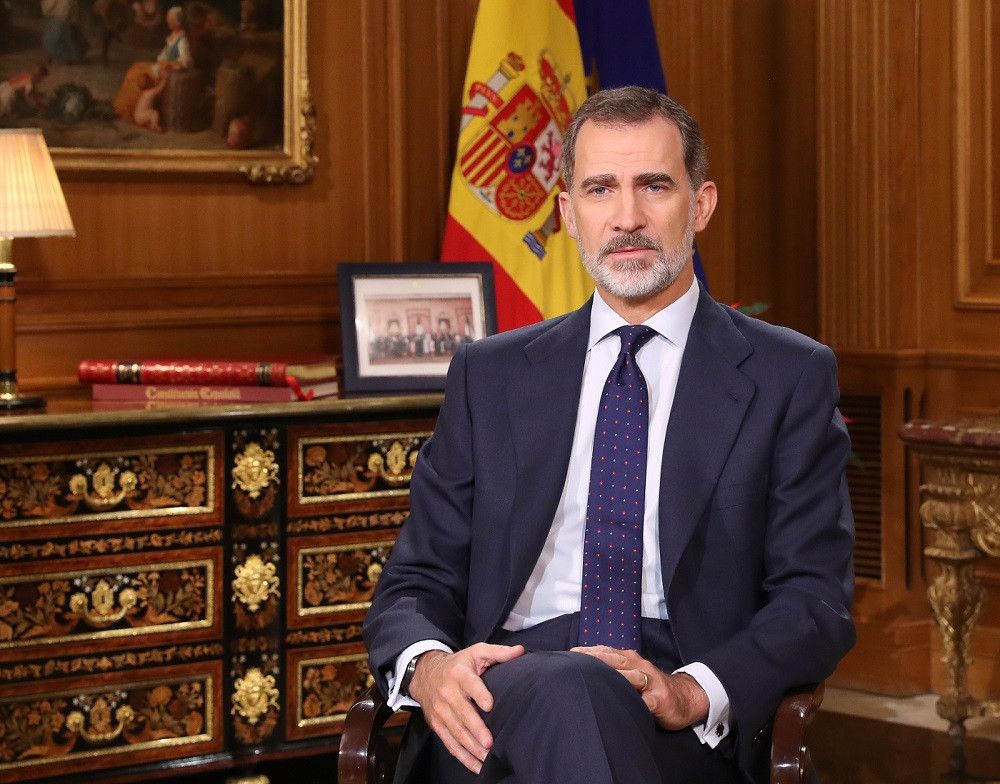 El rey Felipe, positivo en covid