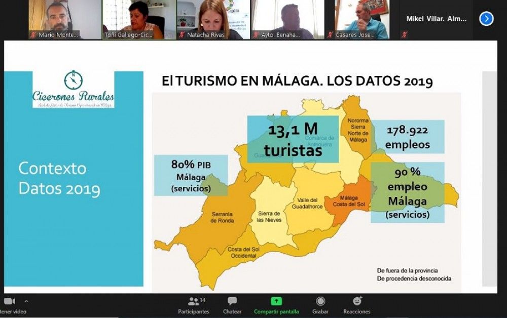 El encuentro comarcal de la Costa del Sol Occidental para abordar la despoblación se centra en el turismo "slow"