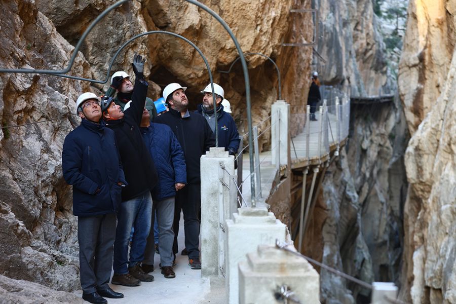 El Caminito del Rey recupera mañana su recorrido habitual tras repararse los daños por los desprendimientos