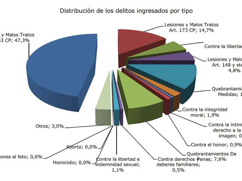 Las denuncias y las víctimas de la violencia de género aumentaron en España por encima del 10 por ciento durante el pasado año