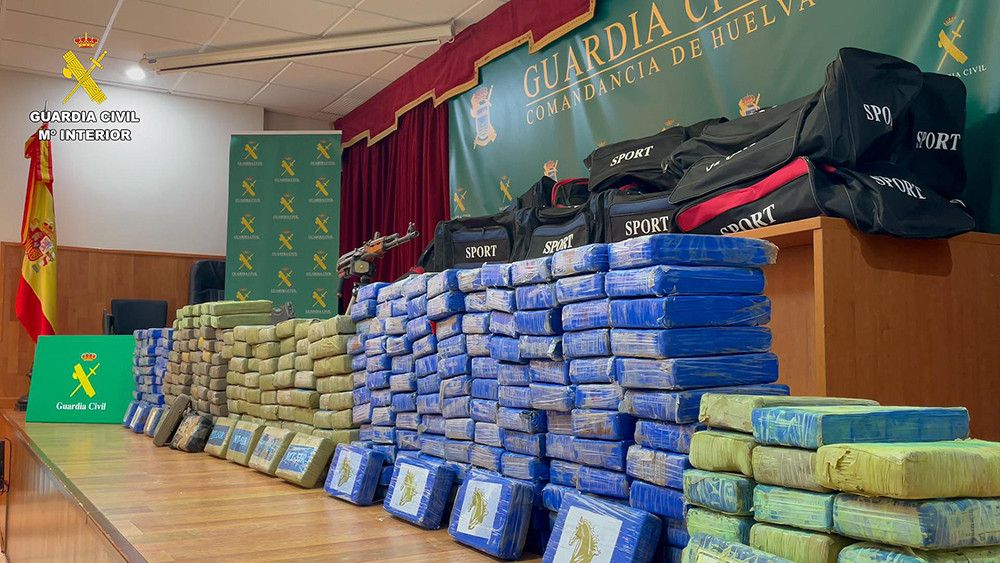 Intervenidos 374 kilos de cocaína en Punta Umbría (Huelva)