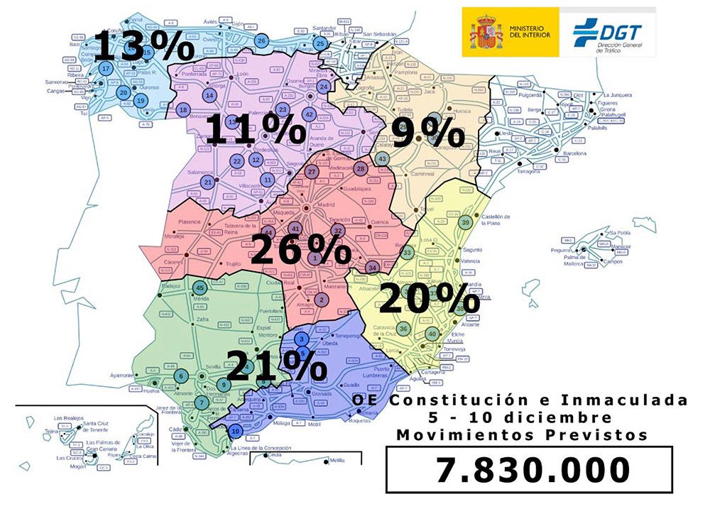 Mañana comienza el dispositivo especial que dará cobertura a los casi 8 millones de desplazamientos previstos para este puente