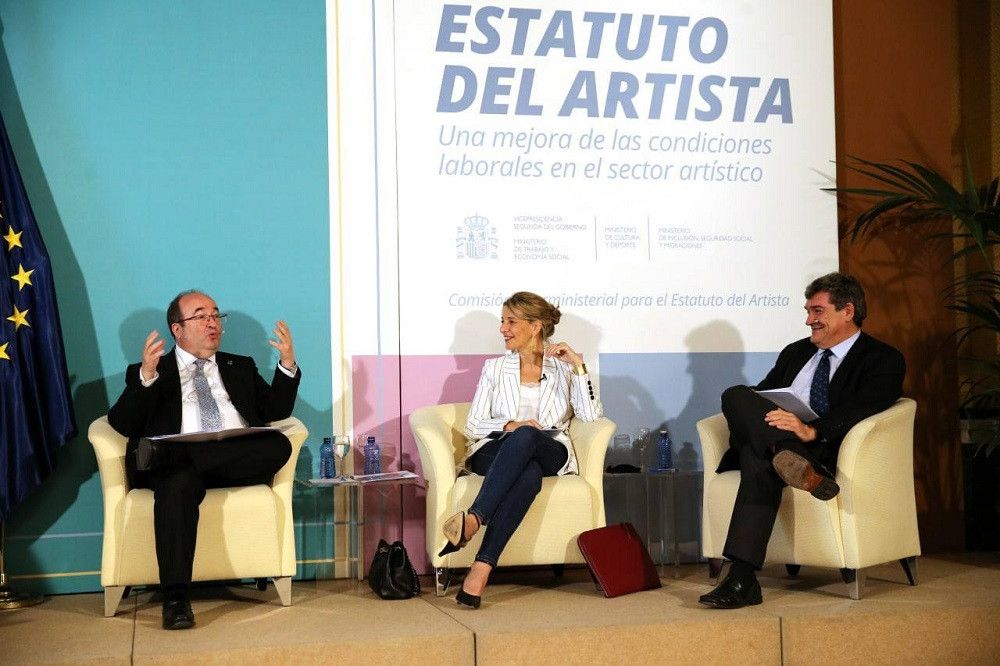 El Gobierno presenta al sector artístico el primer paquete de medidas del Estatuto del Artista