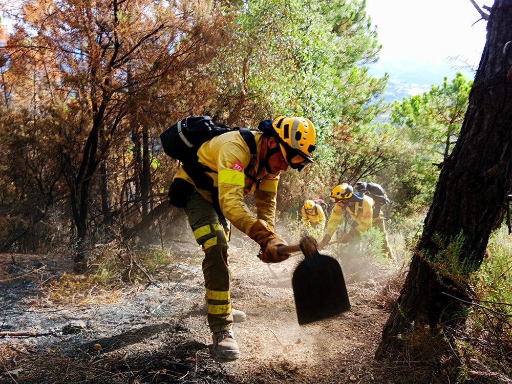 El Infoca ha desplegado más de 3.300 efectivos en las labores de extinción del incendio de Pujerra