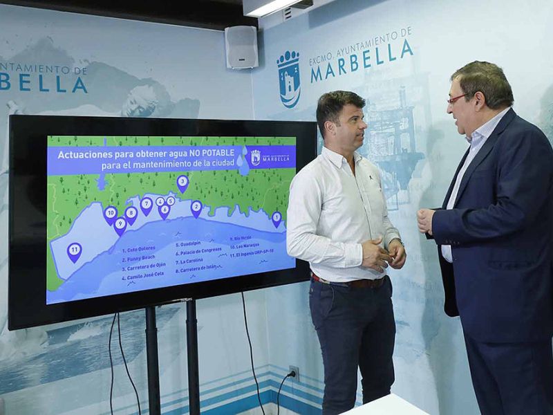 El Ayuntamiento pondrá en funcionamiento 11 pozos de agua no potable en las próximas semanas para el baldeo de calles y el riego de zonas verdes, con una inversión de 800.000 euros