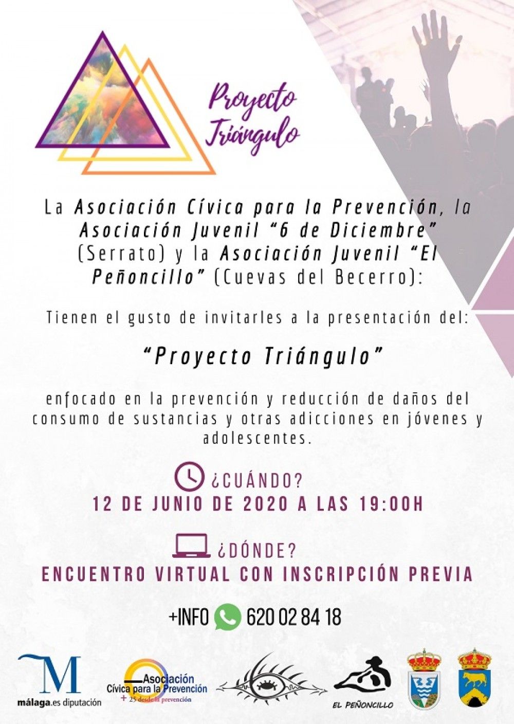 La Diputación colabora con la Asociación ACP con un proyecto para prevenir adicciones entre los jóvenes de la comarca de Guadalteba