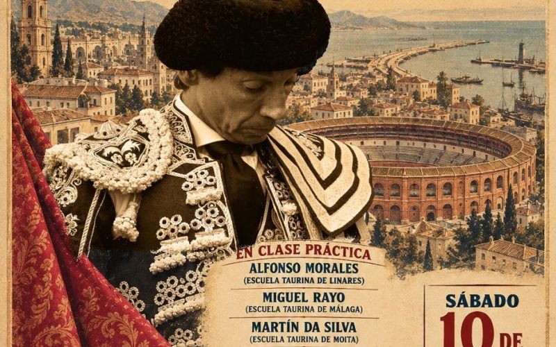 La Escuela Taurina Provincial de Málaga celebra el XIV Certamen Doctor Juan Pedro de Luna, con el maestro Curro Díaz y seis alumnos de escuelas taurinas de España y Portugal