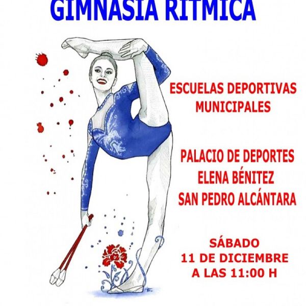 Más de 200 alumnos participarán este sábado en San Pedro Alcántara en la XXIII Exhibición de Navidad de las escuelas deportivas municipales de Gimnasia Rítmica