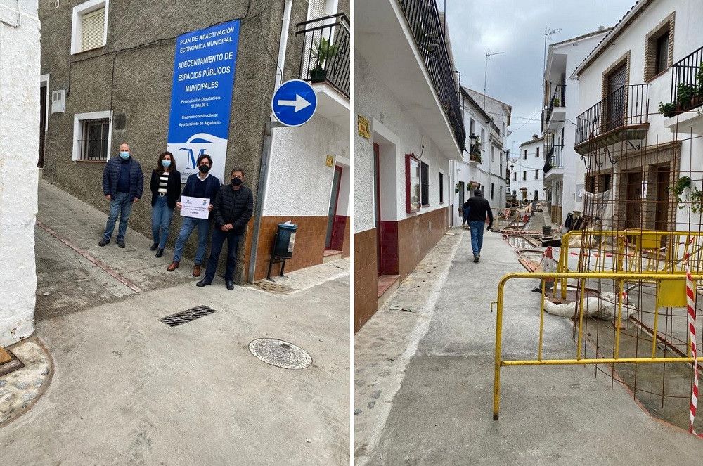La Diputación destina 97.000 euros al arreglo de calles en Algatocín y Benadalid