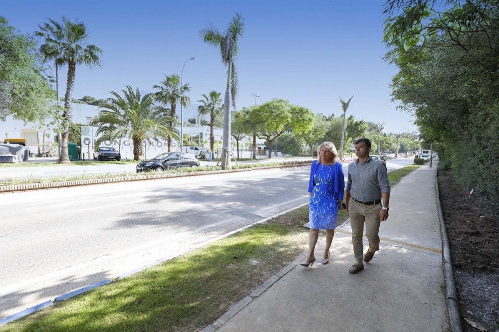 El Ayuntamiento termina la reforma realizada en la avenida Príncipe de Hohenlohe