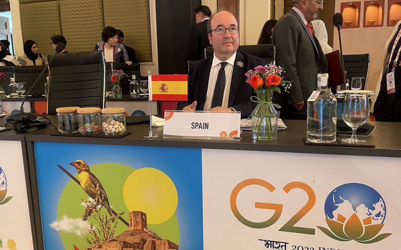 El ministro de Cultura participa en la reunión previa a la Cumbre de Jefes de Estado y de Gobierno de la Presidencia del G20 de la India