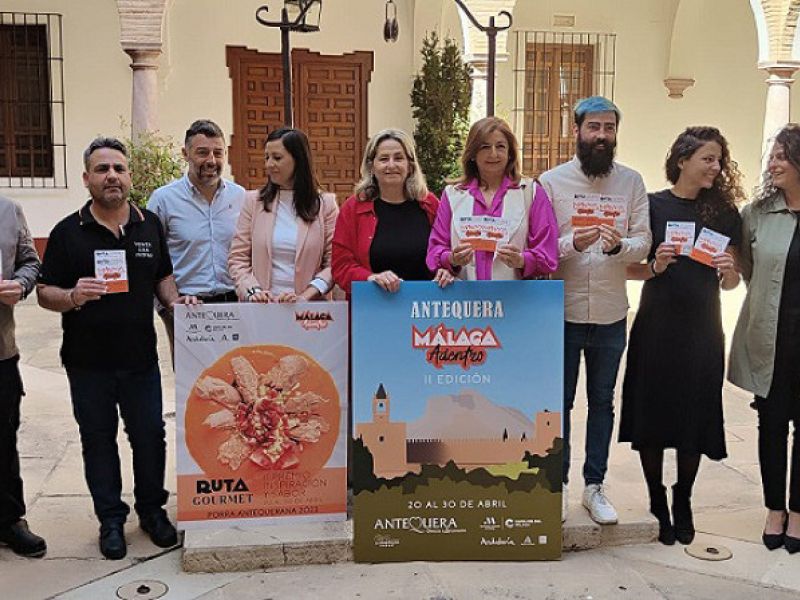 Antequera Málaga Adentro celebrará su II edición, entre el 20 y 30 de abril, con el objetivo de impulsar el turismo gastronómico en el interior de la provincia de Málaga