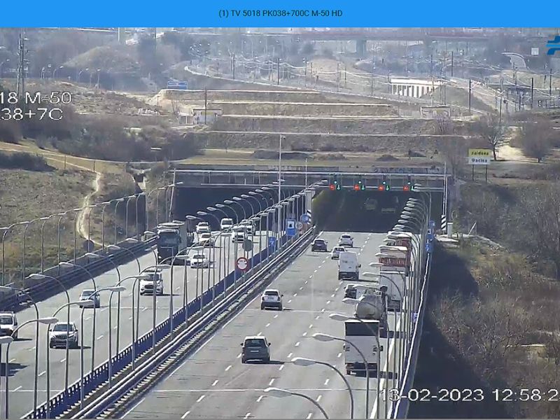 Prohibida la circulación de mercancías peligrosas en el túnel de la autovía M-50 -Perales del Río- en la Comunidad de Madrid