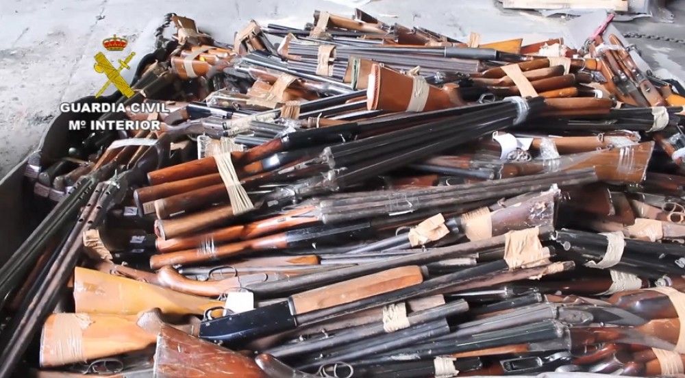 La Guardia Civil destruyó más de 86.000 armas durante el año 2019