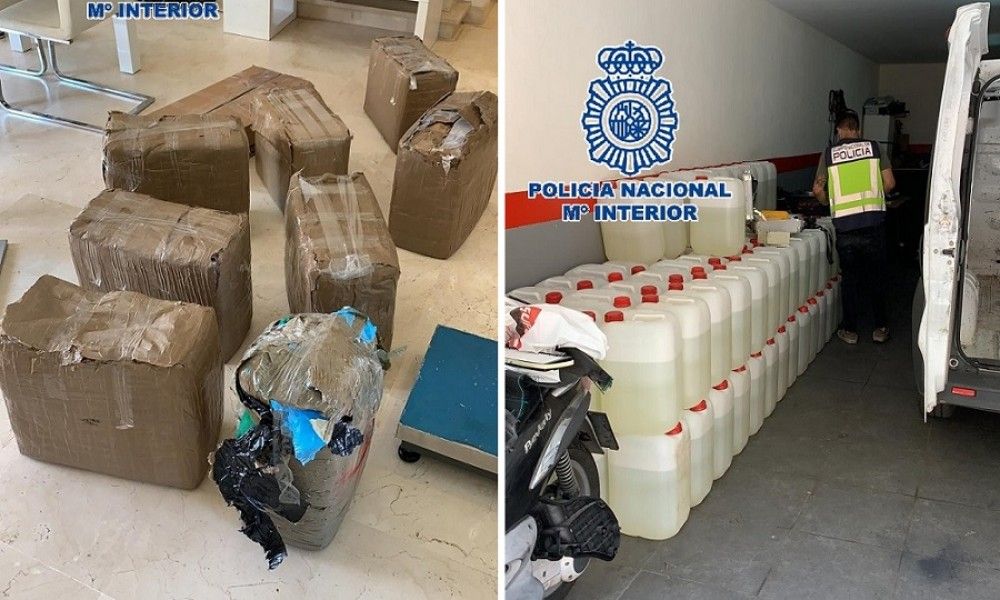 La Policía Nacional interviene 290 kilogramos de hachís en un inmueble de Benahavís