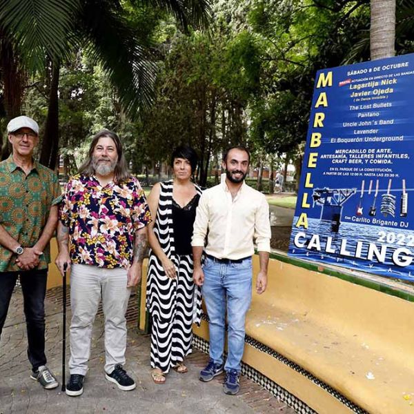 El Parque de la Constitución albergará el sábado 8 de octubre el Marbella Calling Festival 2022’ con la actuación de cinco bandas y Lagartija Nick y Javier Ojeda como cabezas de cartel