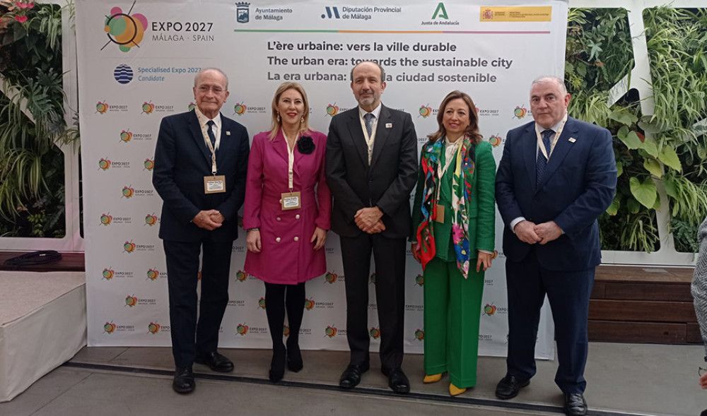 Carolina España defiende en París la candidatura de Málaga para la Exposición Internacional de 2027