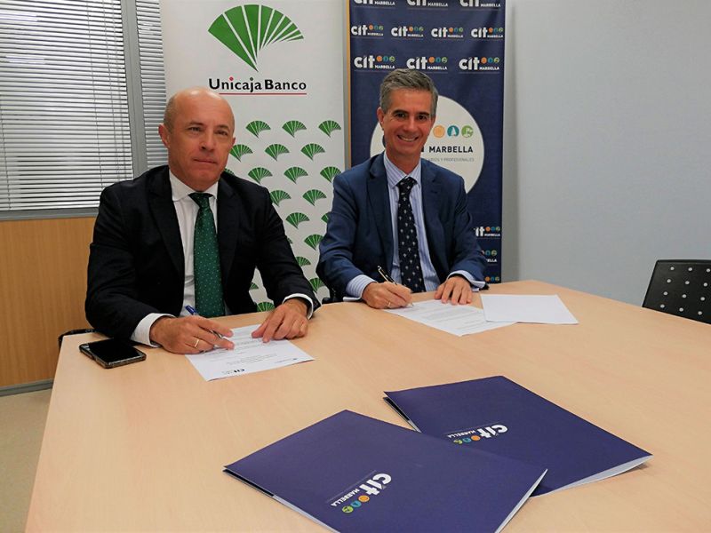 Unicaja Banco renueva su acuerdo con CIT Marbella y abre una línea de financiación para respaldar a las empresas del municipio