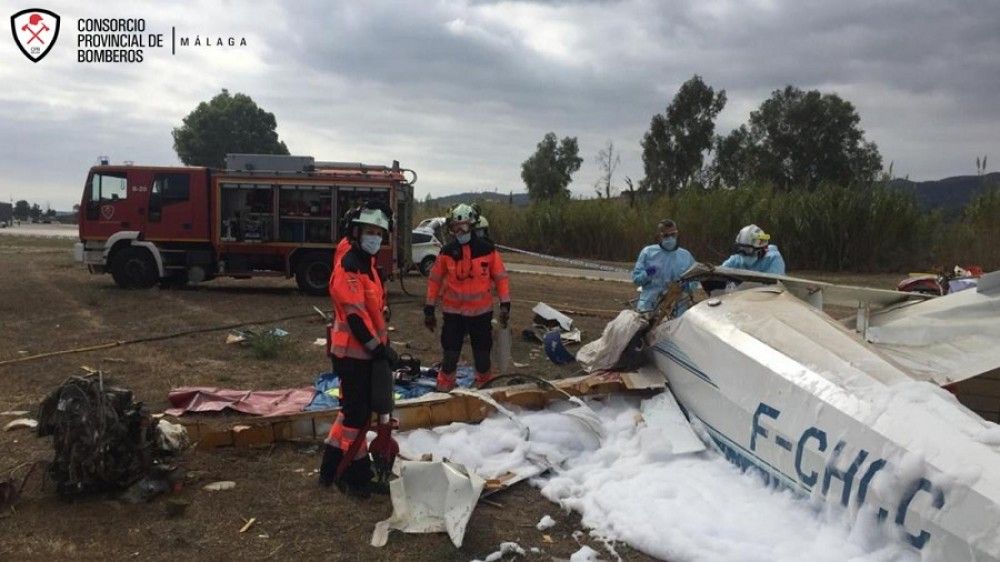Fallecido un hombre de 26 años en accidente de avioneta en el aeródromo de la Axarquía en Vélez-Málaga