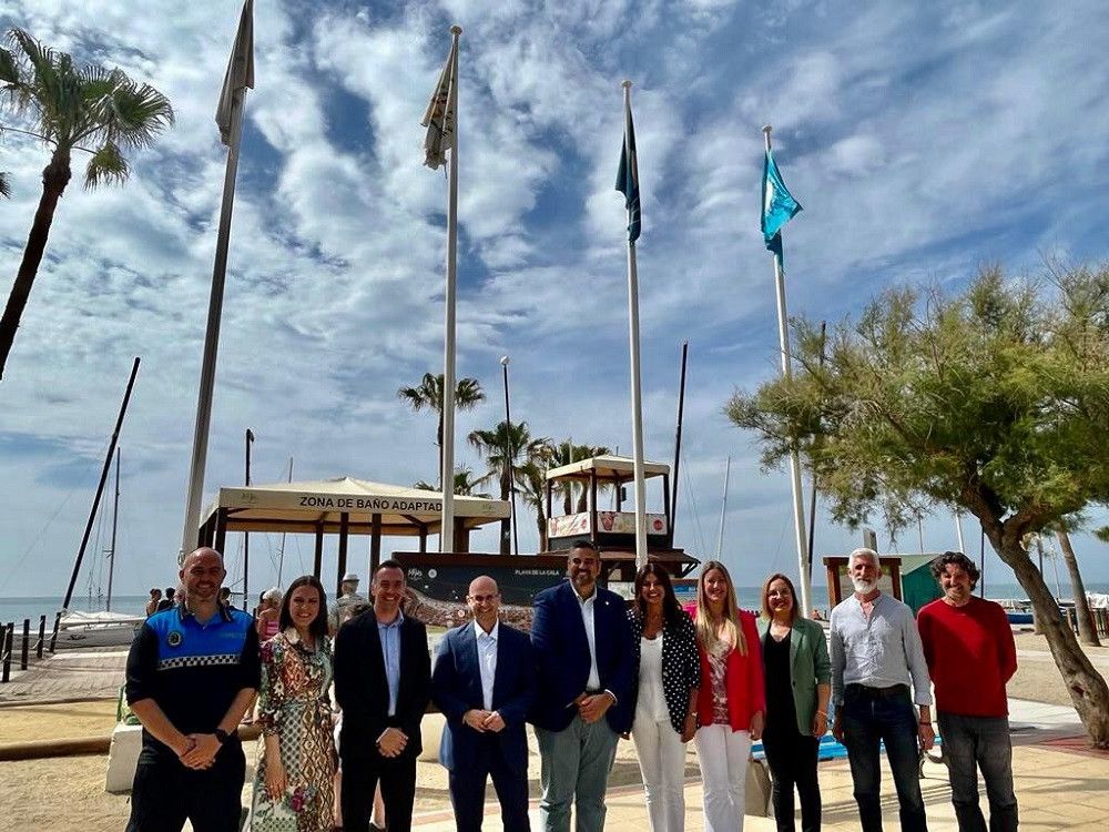 Málaga estrena dos nuevas Banderas Azules y alcanza ya 44 distinciones en playas, puertos y embarcaciones